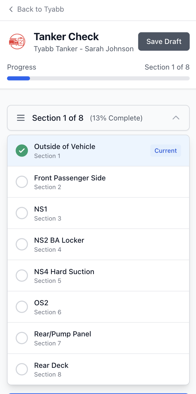 Multi-user section interface on Mobile